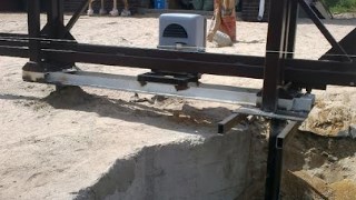 Купить сваи для ворот в Осинники. Заказать ворота на сваях под ключ от 21767 руб